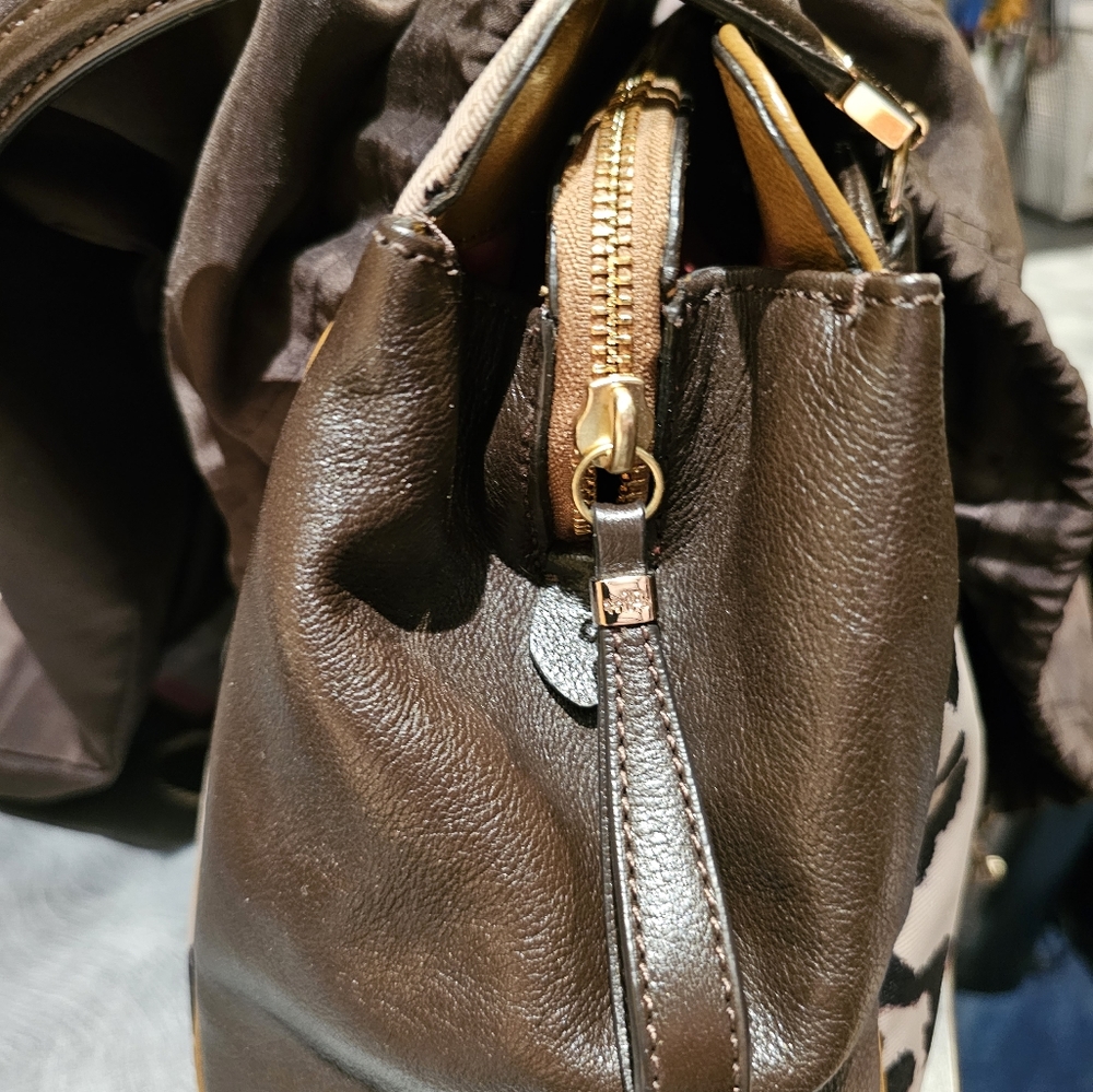 Coach leather leopard satchel - Picture 13 of 13